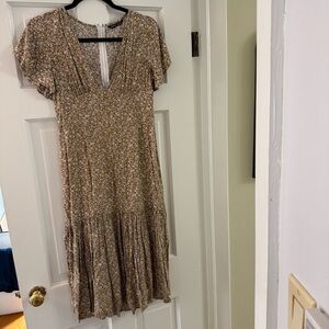 Floral Brown Dress